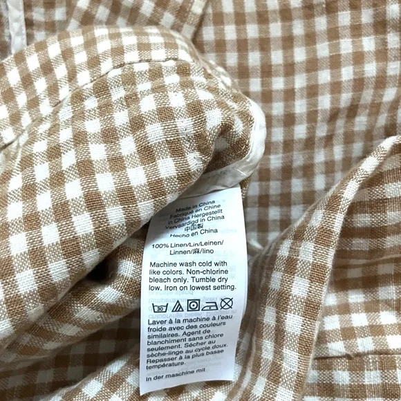 Madewell Linen Dorset Blazer in Gingham Check, Size: XS - Picture 6 of 6